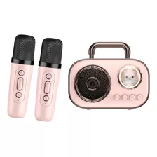 Mini Máquina De Karaoke Con 2 Micrófonos, Juguete Para