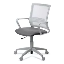 Silla Oficina Gris Link Lite Ergonomica Lumbar Pc Escritorio