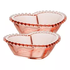 2 Bowls Wolff Pearl De Cristal Rosa