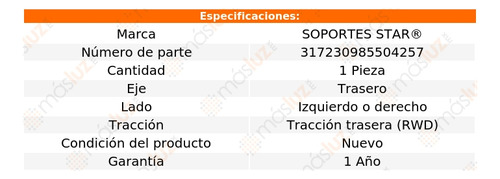 (1) Tope Suspensin Tras Izq/der Sedan L4 1.8l 82/84 S Star Foto 2