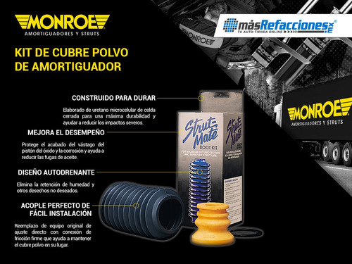 Cubre Polvo Amortiguador Strut-mate Trasero Xt 85-91 Monroe Foto 2