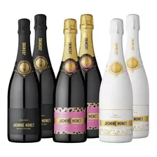 Champagne Jasmine Monet 2 Black+ 2 Pink + 2 White (caja X6)