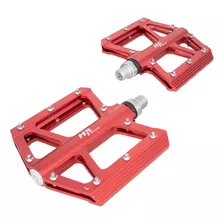 Pedales Para Bicicleta Bmx 1/2 Aluminio Rojo Alnc-2007 Hs