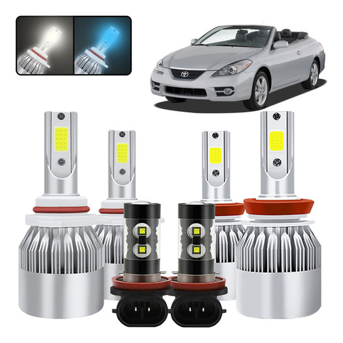 Kit De Focos Led 9005 9006 Para Toyota Solara 2002-2003 Toyota Solara