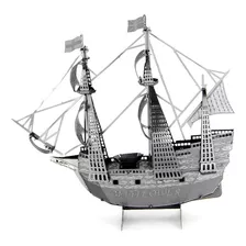 Puzzle 3d De Metal - Famoso Barco Mayflower