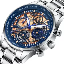 Reloj Nibosi Skeleton Luxury Hombre Impermeable