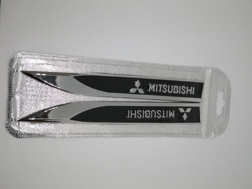 Pegatina Emblema Metalica Lateral Para Carro Mitsubishi Foto 2