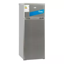 Refrigerador Con Freezer Tem 210 Lts Frio Humedo Color Plateado