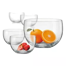 Set Bowl Cristal 5 Piezas