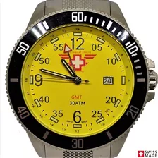 Reloj Swiss Combat Garrison Yelow Submariner 300mt 100%swiss
