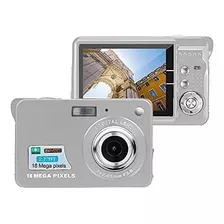 Camara Digital Acuvar 18mp Recargable Panel Lcd Plata