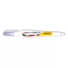 Caneta Corretiva 7ml Acrilex - Caixa C/ 12 Canetas