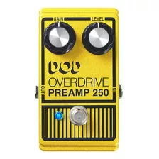 Pedal De Guitarra Dod Overdrive Preamp 250, Color Amarillo