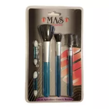 Set De Brochas Y Pinceles 5 Piezas Para Maquillaje Mas