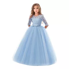 Longo Formal Dama Honra Adolescentes Meninas Vestido Ren [u]