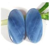 Opalos Azules  Naturales 12x25x3mm Par