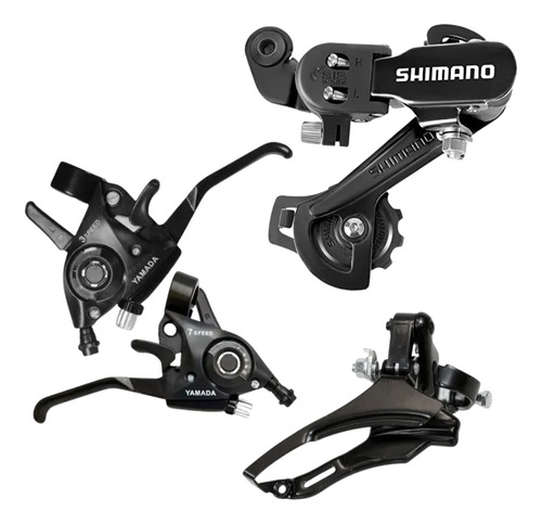 Kit Marcha Bike Aro 26 E 29 Cambio Shimano + Passador 21v