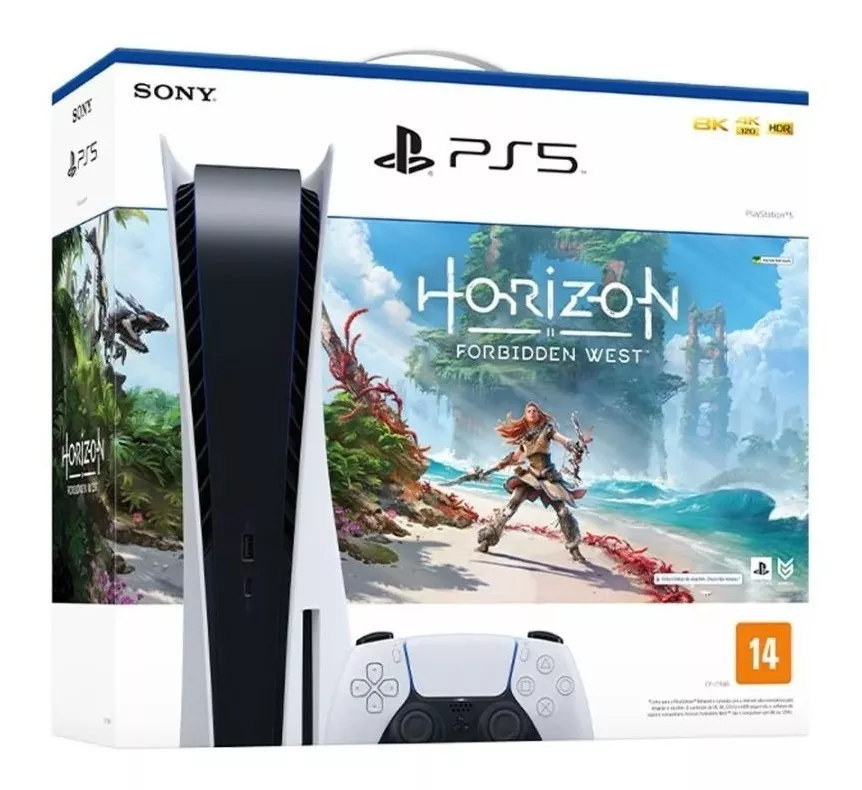 Playstation 5 Ps5 Fisico + Horizon Forbidden Lacrado Nfe