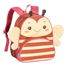 Mochila De Costas Infantil Decorada Bolso Frontal Clio Cor Amarelo