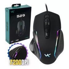 Mouse Gamer 7200dpi Rgb Cabo Trançado Grande Resistente 1,8m