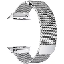 Pulseira Milanês Aço Compatível Apple Watch 38/40mm 42/44mm 