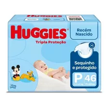 Fralda Huggies Tripla Proteção P 46 Unidades