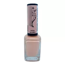 Esmalte Carimbo La Femme Decoração Unhas Cor Rosa Salmão