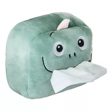 Caja De Pañuelos Toallitas Tissue De Dinosaurio Verde