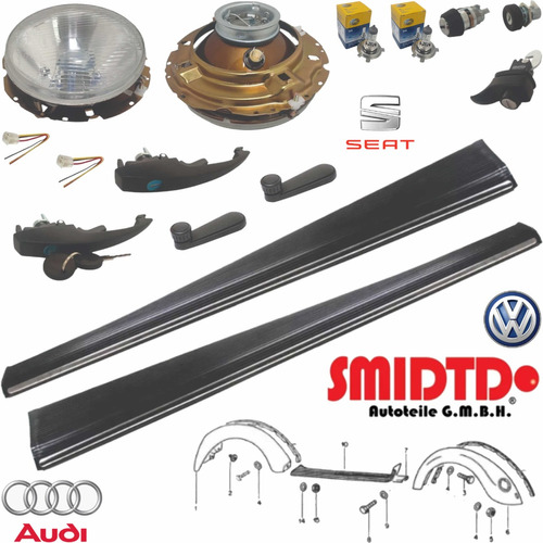 Kit Chapas Manijas Estribos Y Faros Vw Sedan 1.5 67-73 Vocho Foto 4