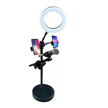 Tripé De Microfone Para Gravação Com Ring Light Usb - Top 