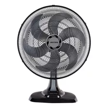 Ventilador De Mesa Oscilante Turbo 50cm 6 Pás Preto 127v 