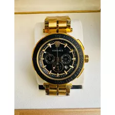 Reloj Versace De Caballero Fondo Negro + Full Set + Envío Gr