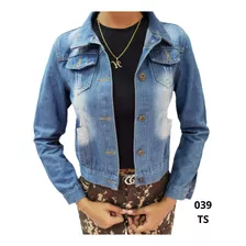 Chaqueta De Jeans Azul Claro Dama 