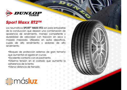 1 Llanta Sport Maxx Rt2 Dunlop Medida 255/40zr21 102y Foto 4