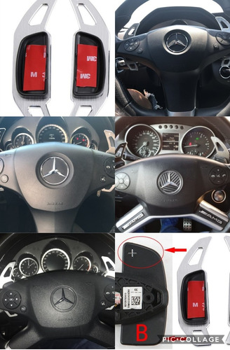 Paletas Aluminio Para Cambios Al Volante Mercedes Benz Amg   Foto 2