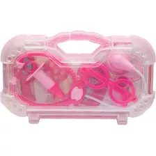 Maleta Médica Rosa Menina Kit Maletinha Infantil Brinquedo