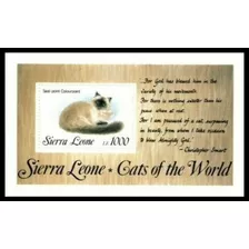 Fauna - Gatos - Sierra Leona 1993 - Block Mint