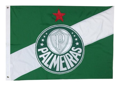 Bandeira Oficial Palmeiras Torcedor - 0,89 X 1,35 M Original