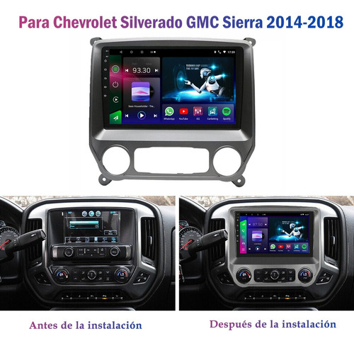 Auto Estereo Para Chevrolet Gmc Silverado Sierra 2014-2018 Foto 2