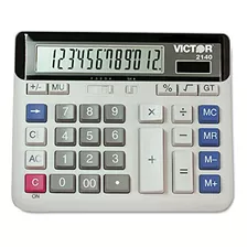 Victor 2140 - Calculadora De Función Estándar, Blanco Paquet