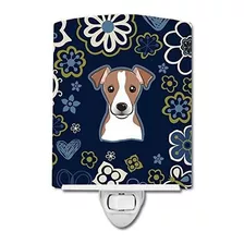 Carolines Treasures Bb5111cnl Flores Azules Jack Russell Ter