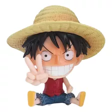 Boneco 10cm Mini Luffy Chápeu De Palha Anime One Piece