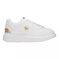 Tenis Polo Club Plataforma Dama Oro 3601 Original