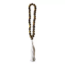 Masbaha Tasbih Terço Árabe Olho De Tigre Pedras Naturais