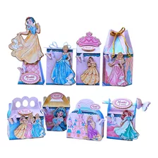 Kit Personalizados Festa Princesas Disney Cone Milk Bala 3d