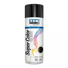 Tinta Spray Preto Fosco 350 Ml Para Uso Em Geral Tek Bond