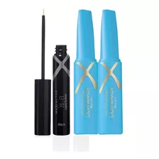 2 Pestañinas Lash Maaker Negra 15 Ml + Delineador Negro