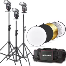 Neewer Tt560 Flash Speedlite Kit Con Soportes Rebotadores