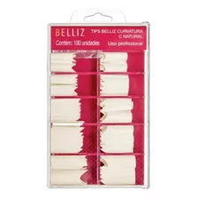 Belliz 100un Tips Belliz Curvatura C Natural Cod.1297