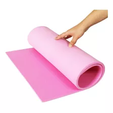 Colchonete Fitness Em Eva Ginástica Academia 100cmx50cm 10mm Cor Rosa